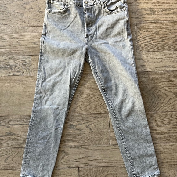 AGOLDE High Rise Slim Ankle Jeans in Gray Size 29 - Picture 5 of 12